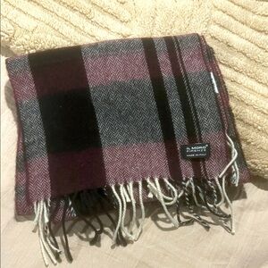 IL Moro 100% wool made in italy Plaid Scarf